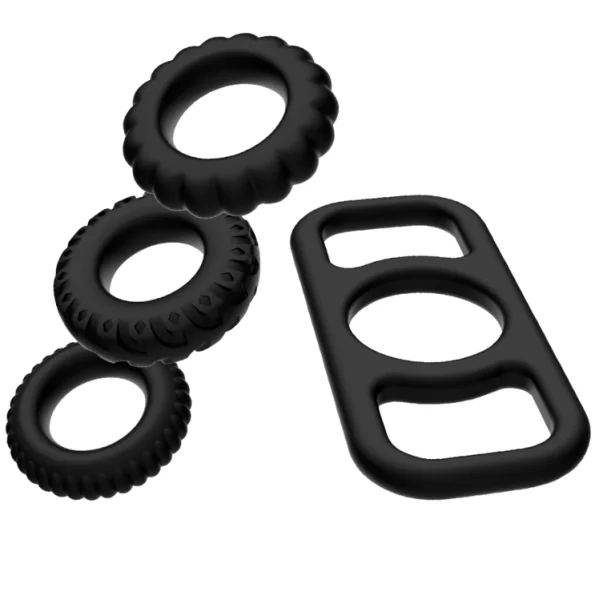 Cock Ring Set 4 Stück von Addicted Toys kaufen | Fesselliebe