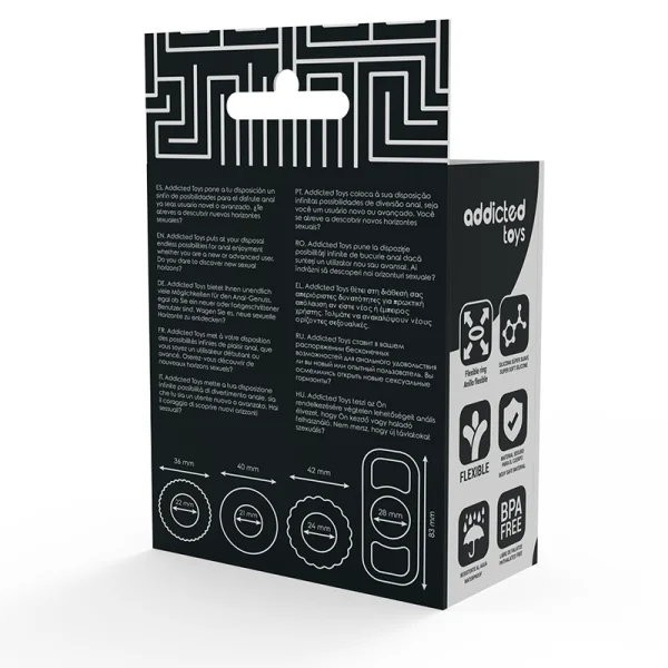 Cock Ring Set 4 Stück von Addicted Toys kaufen | Fesselliebe