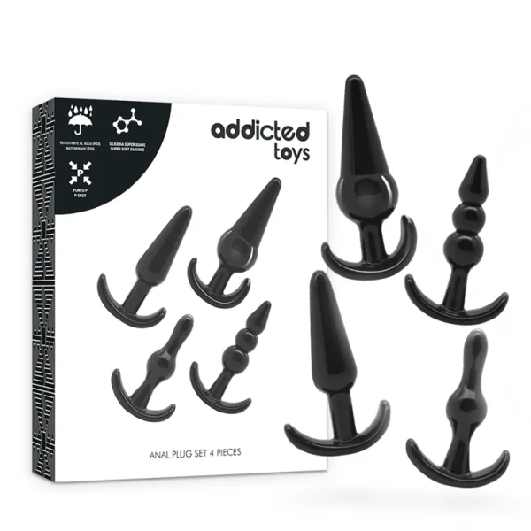 Set 4 Analplug von Addicted Toys kaufen | Fesselliebe
