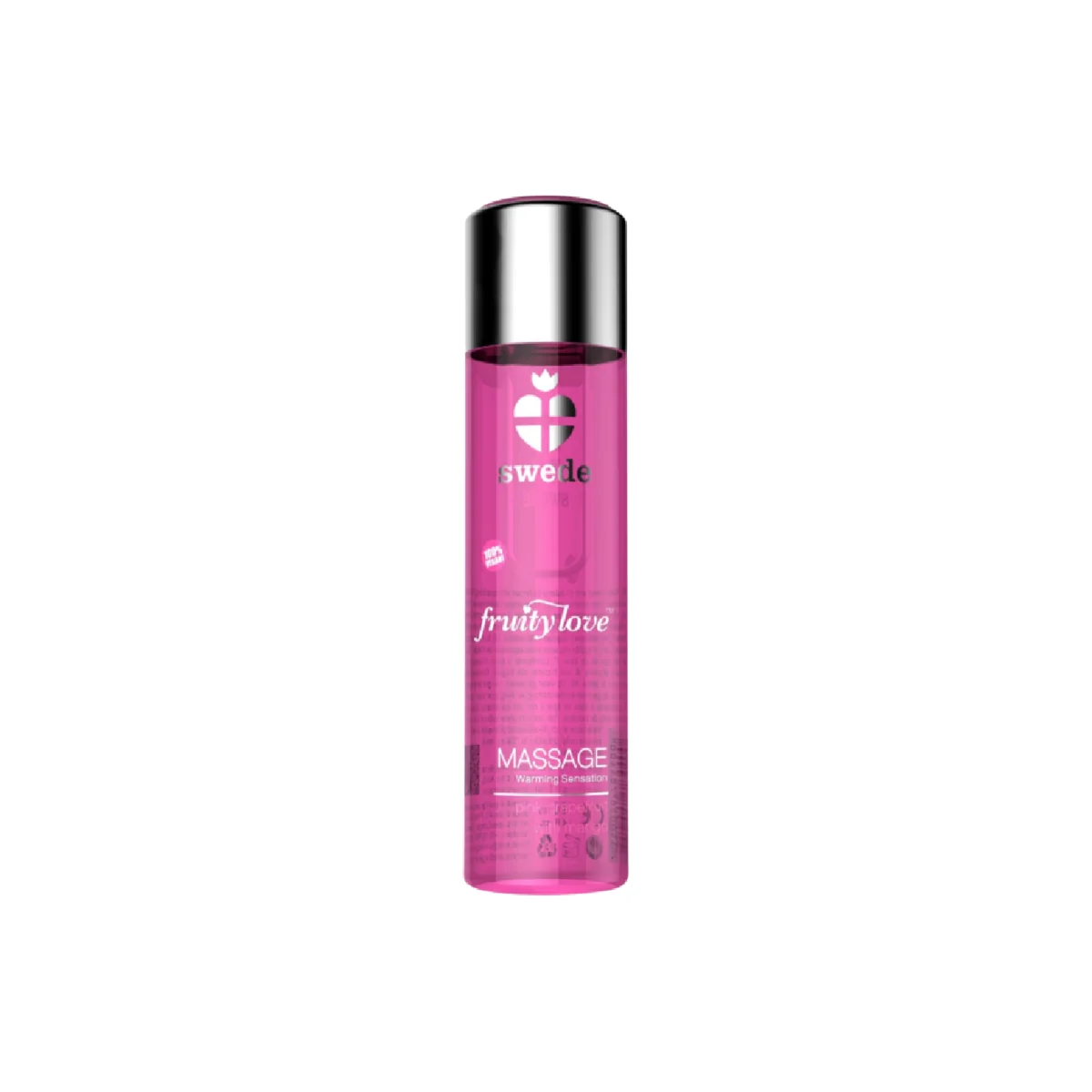 Fruity Love Massageöl mit Wärmendem Effekt Rosa Himbeere und Rhabarber 120 ml von Swede kaufen | Fesselliebe