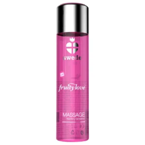 Fruity Love Massageöl mit Wärmendem Effekt Rosa Himbeere und Rhabarber 120 ml von Swede kaufen | Fesselliebe