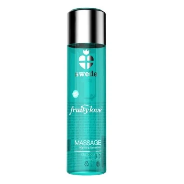 Fruity Love Massageöl mit Wärmendem Effekt, Schwarze Johannisbeere und Limette 60 ml von Swede kaufen | Fesselliebe