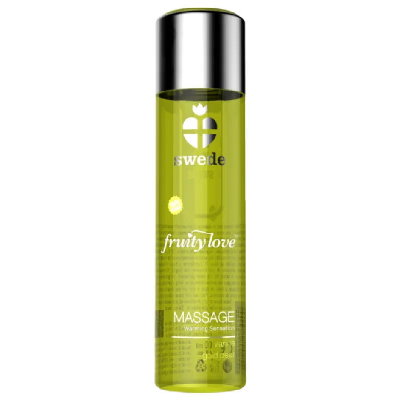 Fruity Love Massageöl mit Wärmendem Effekt Vanille und Goldbirne 120 ml von Swede kaufen | Fesselliebe