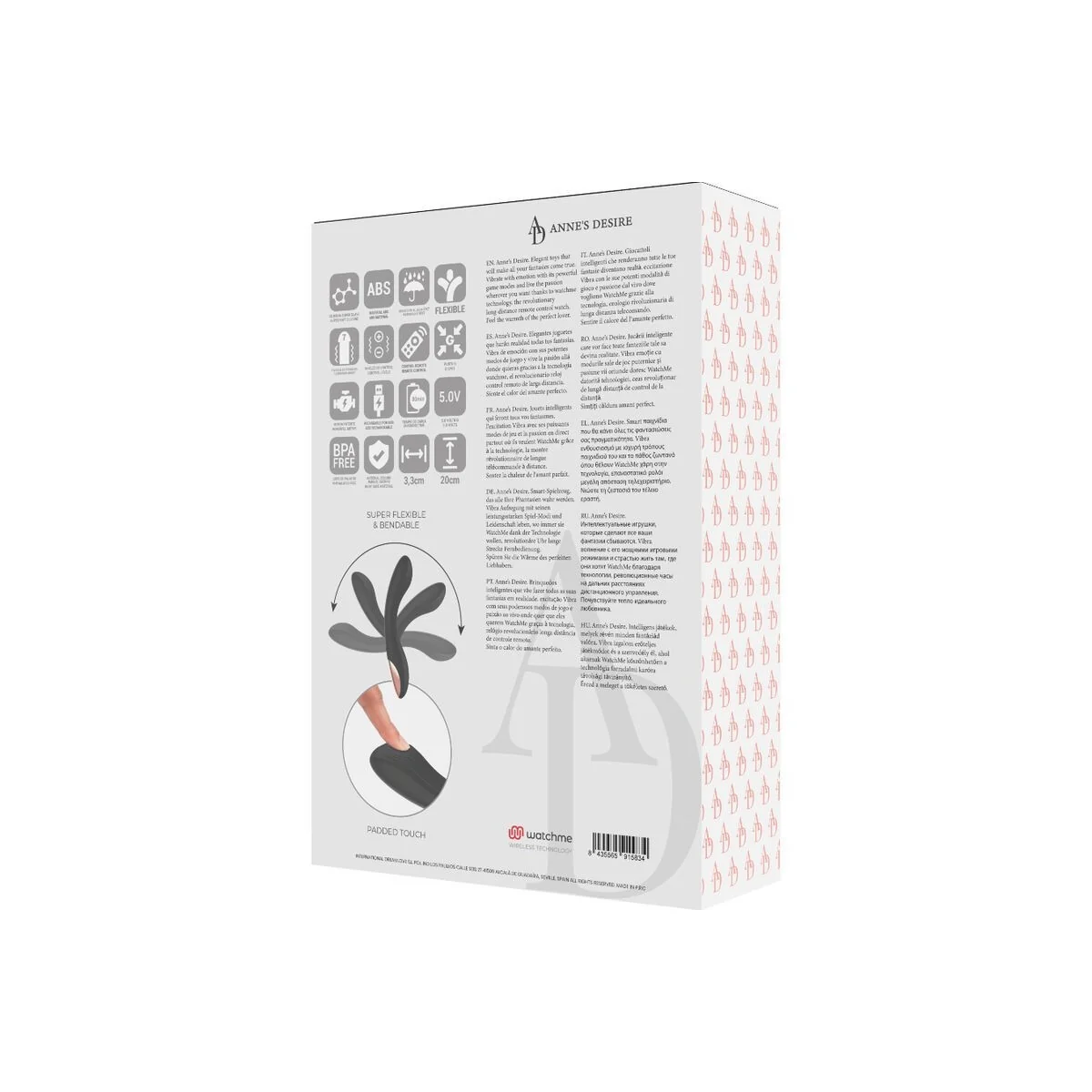 Curve mit Fernbedienungstechnologie ein Watchme Schwarz von Anne´S Desire kaufen | Fesselliebe