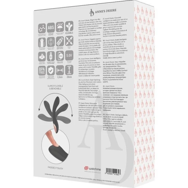 Curve mit Fernbedienungstechnologie Eine Watchme Schwarz / Gold von Anne´S Desire kaufen | Fesselliebe