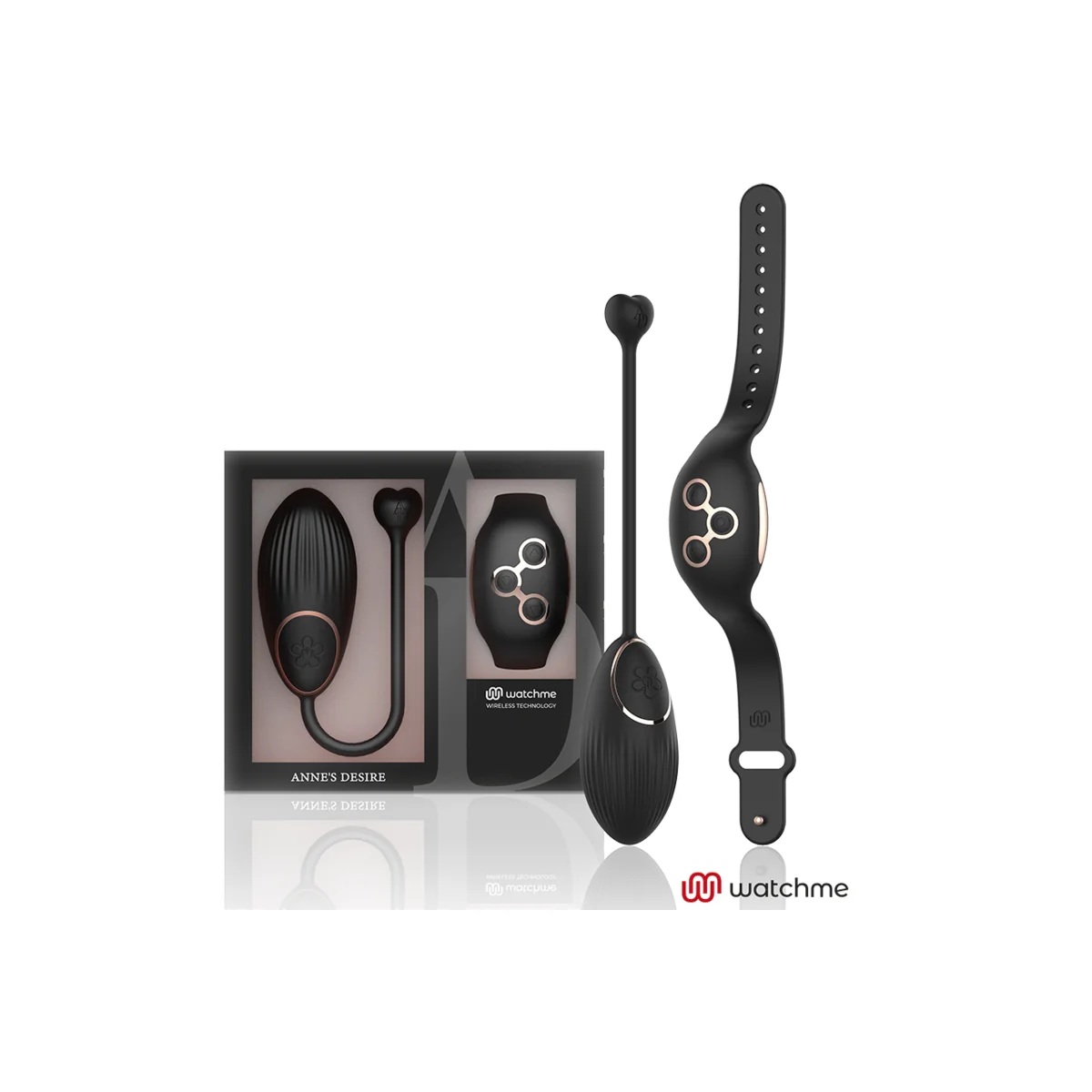 Egg mit Fernbedienungstechnologie Watchme Schwarz/Gold von Anne´S Desire kaufen | Fesselliebe