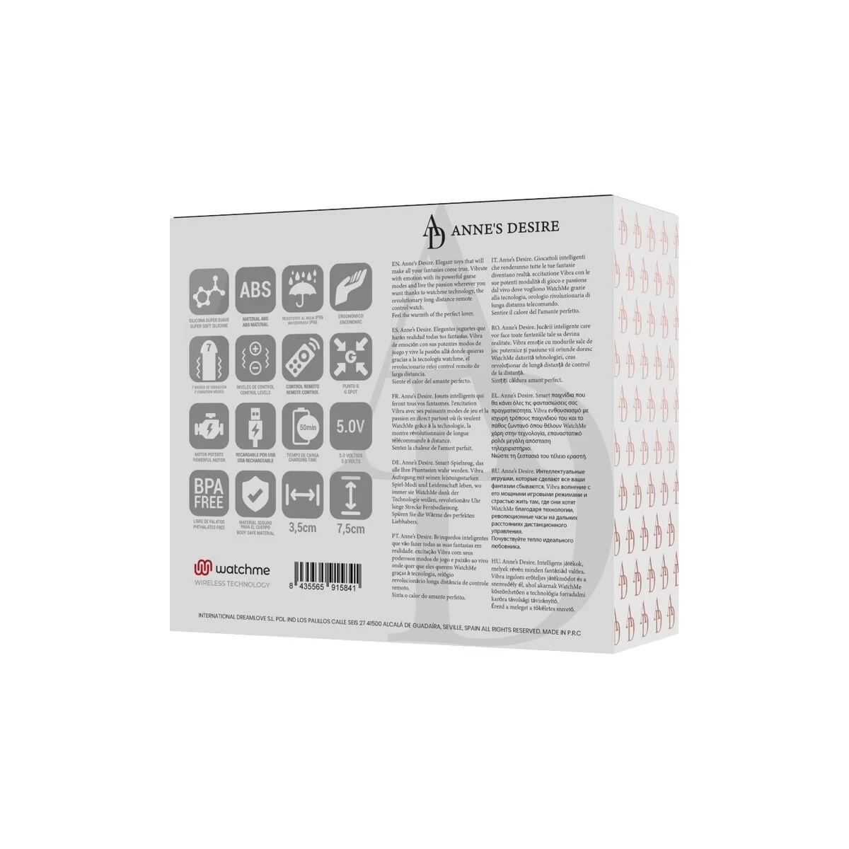 Egg mit Fernbedienungstechnologie Watchme Schwarz/Gold von Anne´S Desire kaufen | Fesselliebe