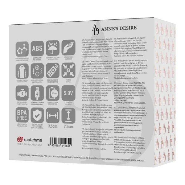 Egg mit Fernbedienungstechnologie Watchme Schwarz/Gold von Anne´S Desire kaufen | Fesselliebe