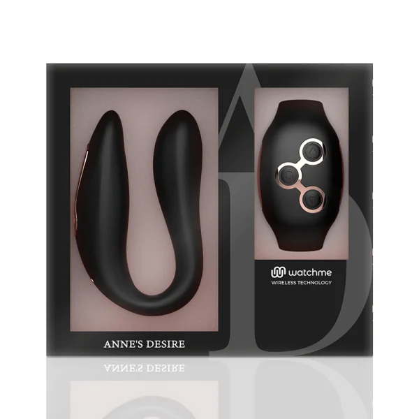 Dual Pleasure Tecnolog A Watchme Schwarz/Gold von Anne´S Desire kaufen | Fesselliebe
