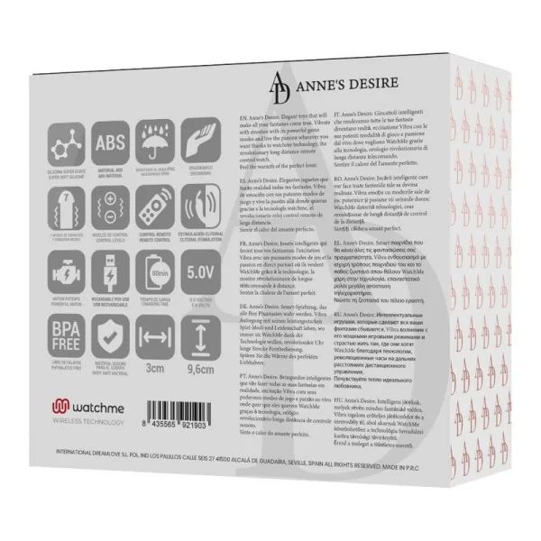 Panty Pleasure Tecnolog A Watchme Black von Anne´S Desire kaufen | Fesselliebe