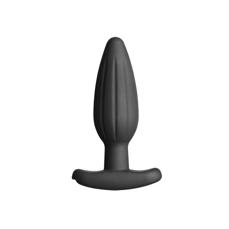 Silikon Schwarz Rocker Butt Plug Mittel von Electrastim kaufen | Fesselliebe