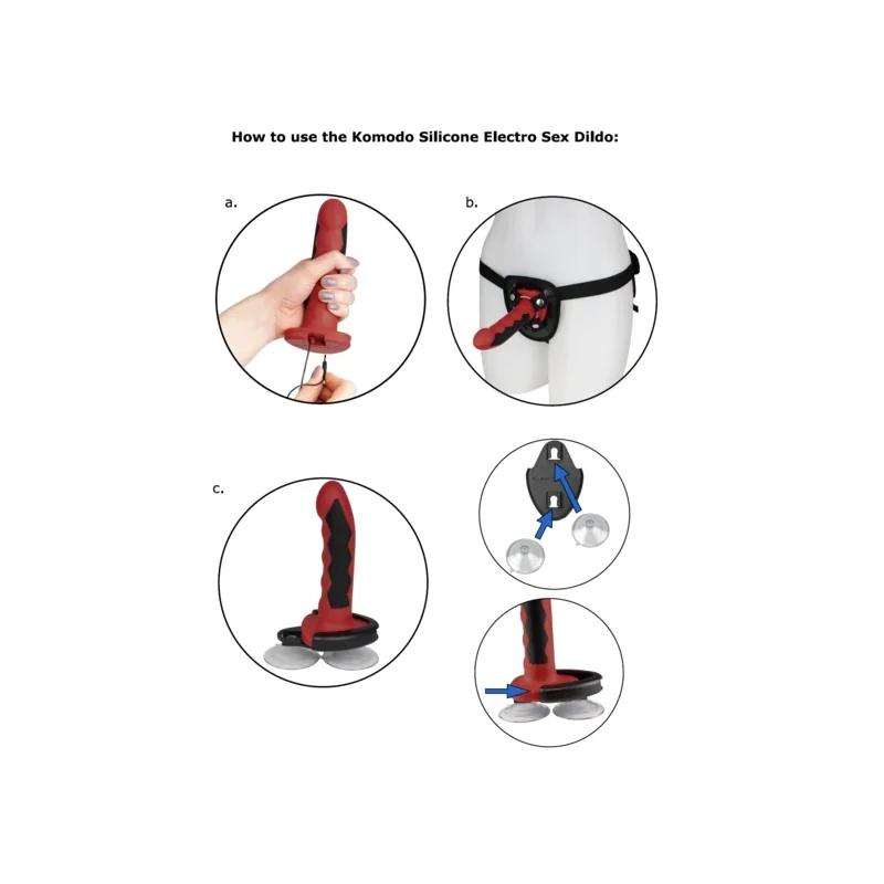 Silikon Fusion Komodo Dildo von Electrastim kaufen | Fesselliebe 2