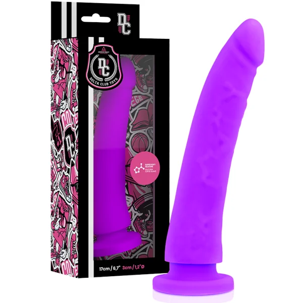 Toys Lila Dildo Medizinisches Silikon 17 cm -O- 3 cm von Deltaclub kaufen | Fesselliebe