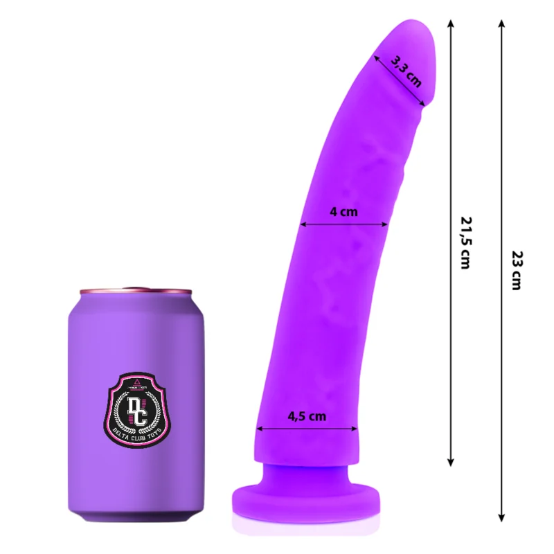 Toys Lila Dildo Medizinisches Silikon 23 cm -O- 4.5 cm von Deltaclub kaufen | Fesselliebe