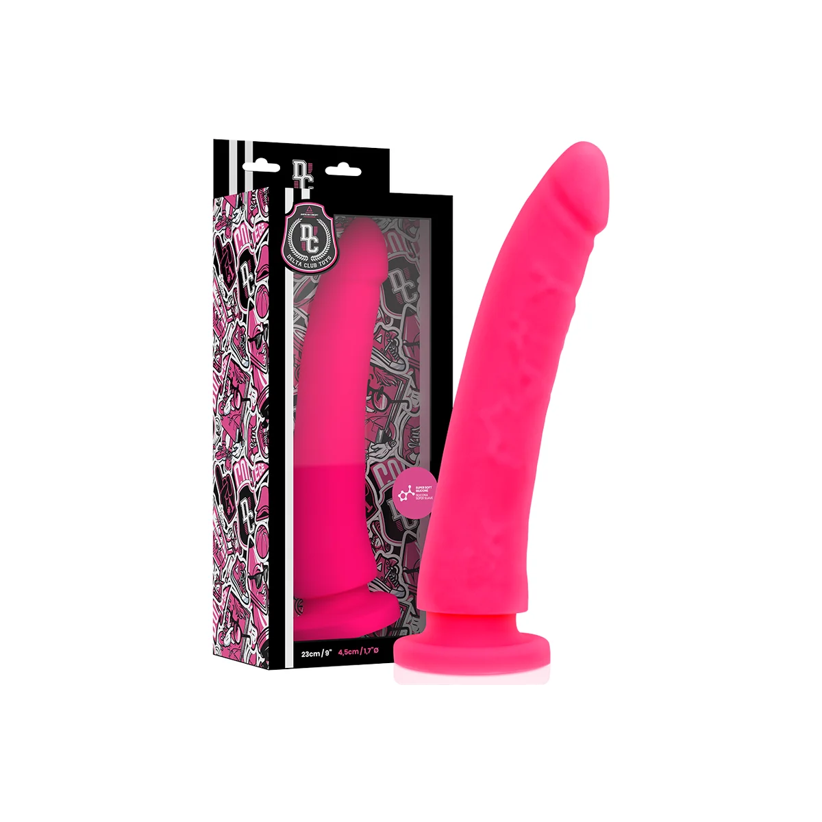 Toys Gurt + Dong Rosa Silikon 23 cm -O- 4.5 cm von Deltaclub kaufen | Fesselliebe