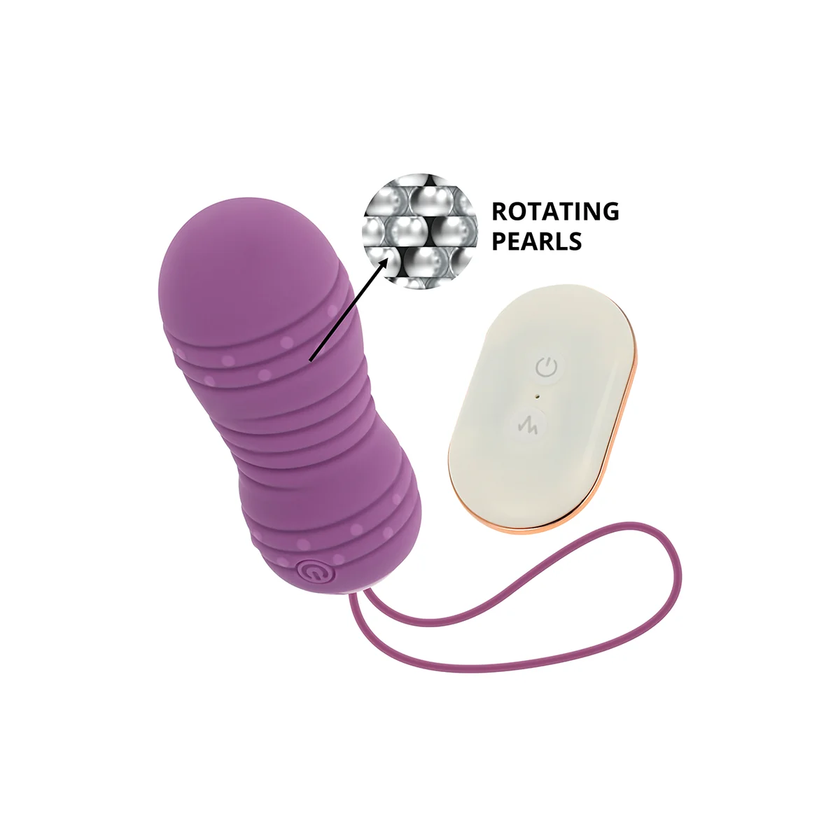 Rotierendes Ei mit Fernbedienung 7 Muster Lila von Ohmama Stimulating kaufen | Fesselliebe