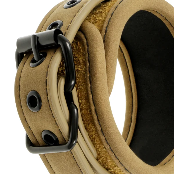 Vegane Lederhandschellen mit Neoprenfutter von Fetish Submissive Origin kaufen | Fesselliebe