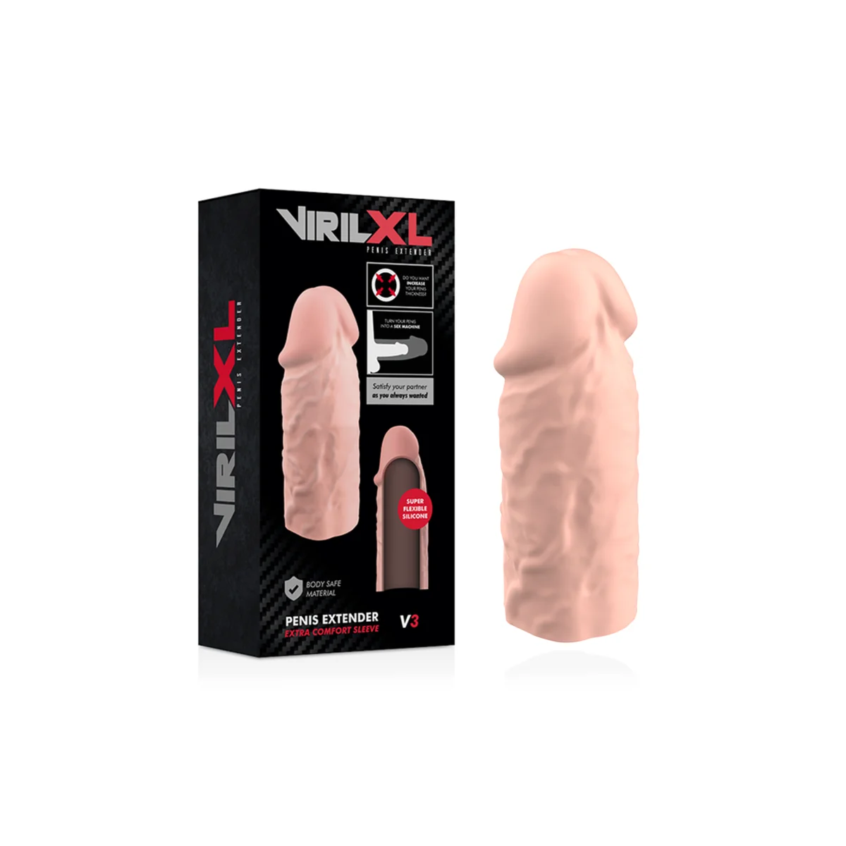 Natürliche Penisverlängerung aus Flüssigem Silikon V3 von Virilxl kaufen | Fesselliebe
