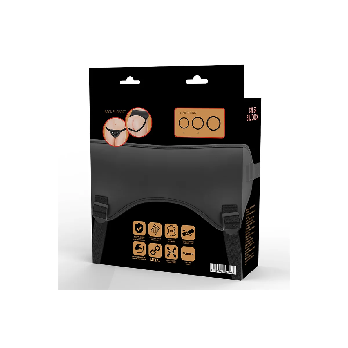 Strap-On-Gurt mit 3 Ringen Gratis von Cyber Silicock kaufen | Fesselliebe