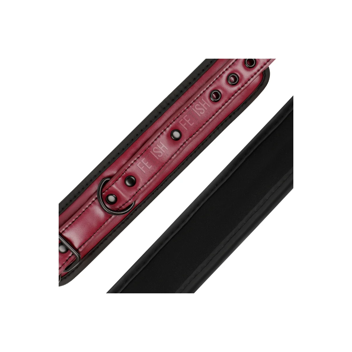 Knöchelhandschellen aus Veganem Leder mit Neoprenfutter von Fetish Submissive Dark Room kaufen | Fesselliebe