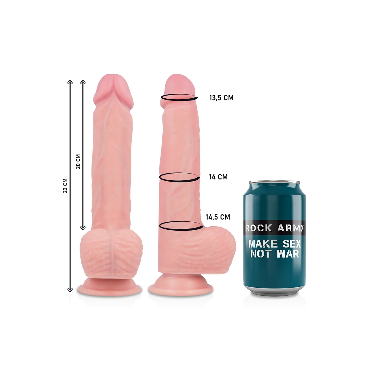 Harness + Flüssigsilikon Vibrator Premium Apache mit Fernbedienung 20.5 cm -O- 4.62 cm von Rock Army kaufen | Fesselliebe