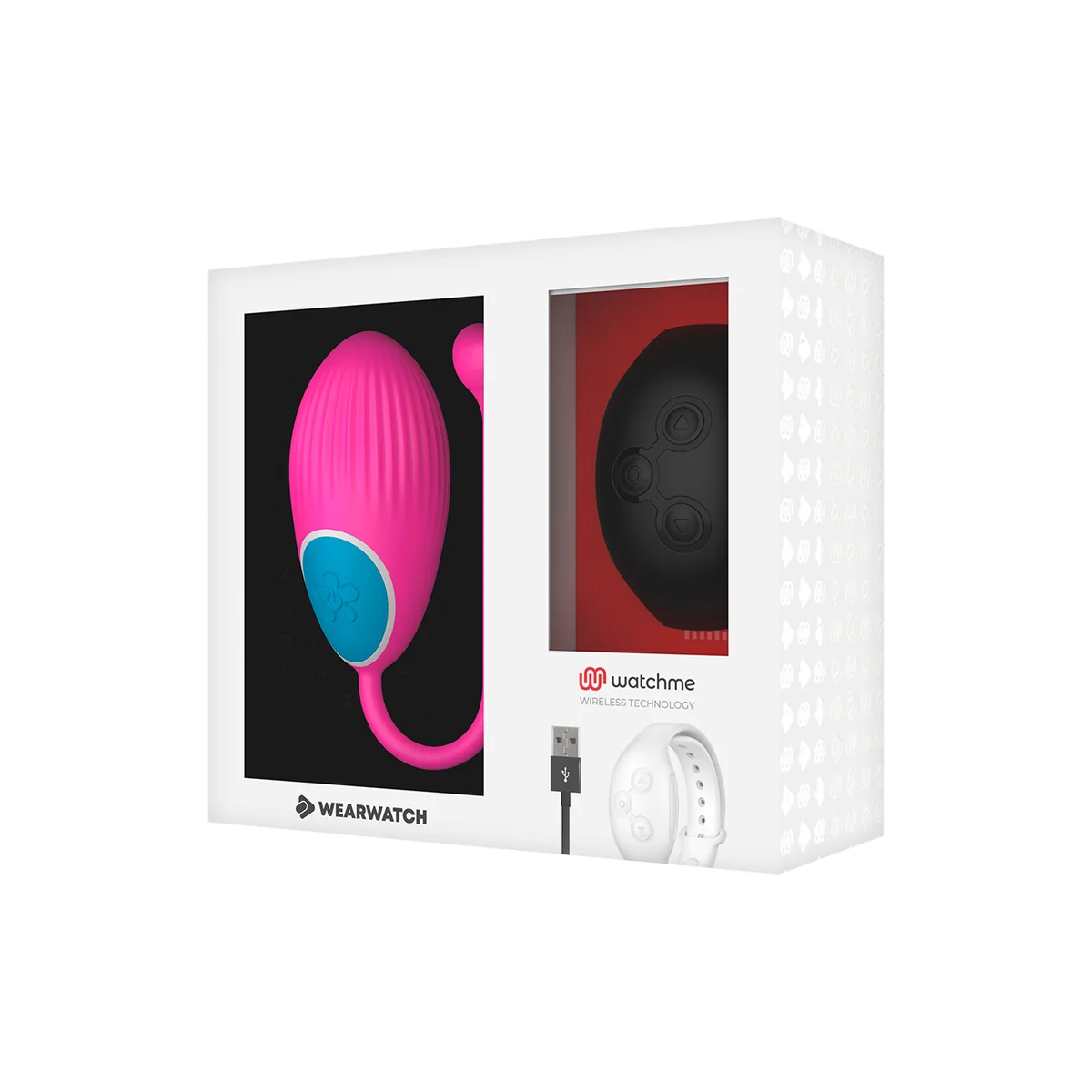 Watchme-Technologie mit Fernbedienung Egg Fuchsia / Jet von Wearwatch kaufen | Fesselliebe