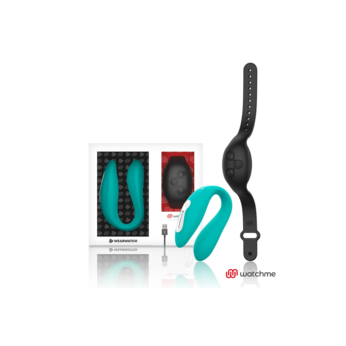 Dual-Technologie Vibrator Watchme Aquamarine / Jet von Wearwatch kaufen | Fesselliebe