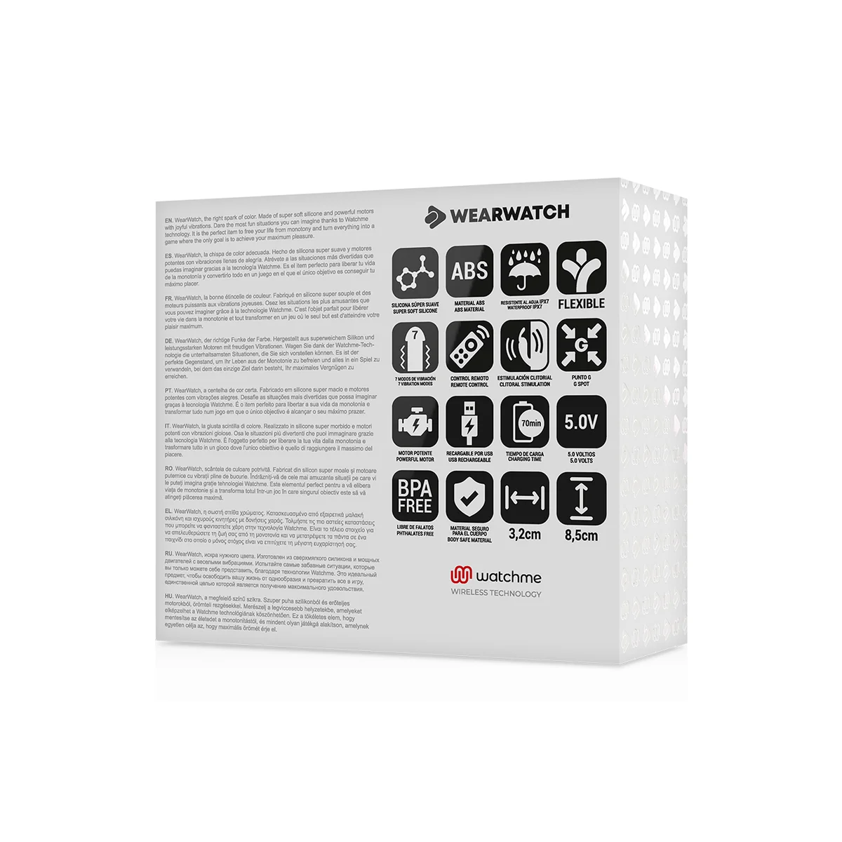 Dual-Technologie Vibrator Watchme Aquamarine / Jet von Wearwatch kaufen | Fesselliebe