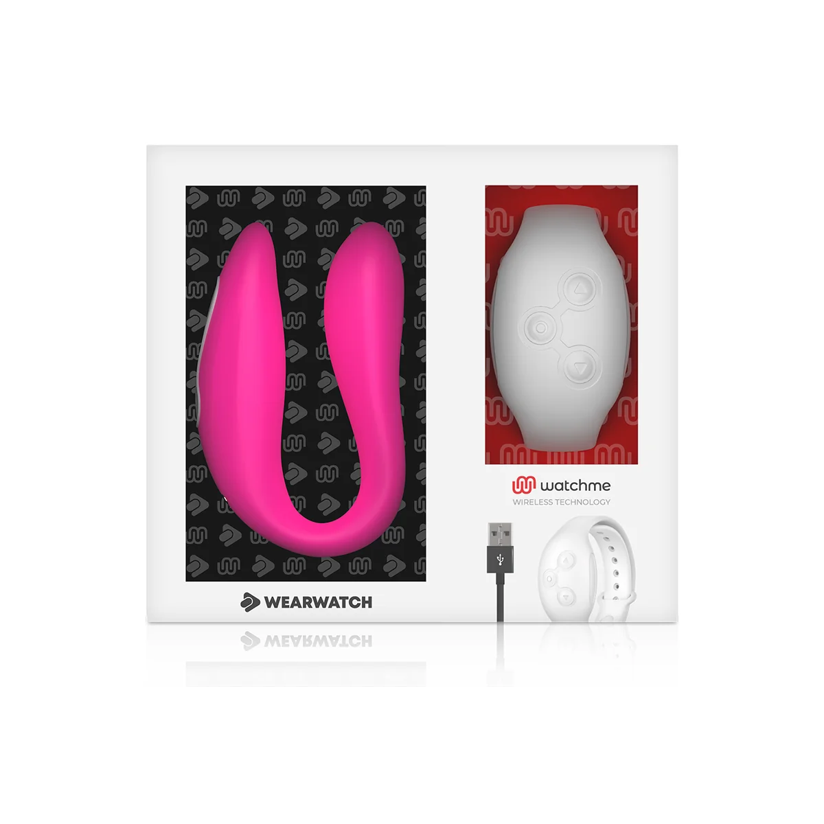 Watchme Dual Technology Vibrator Fuchsia / Snow von Wearwatch kaufen | Fesselliebe