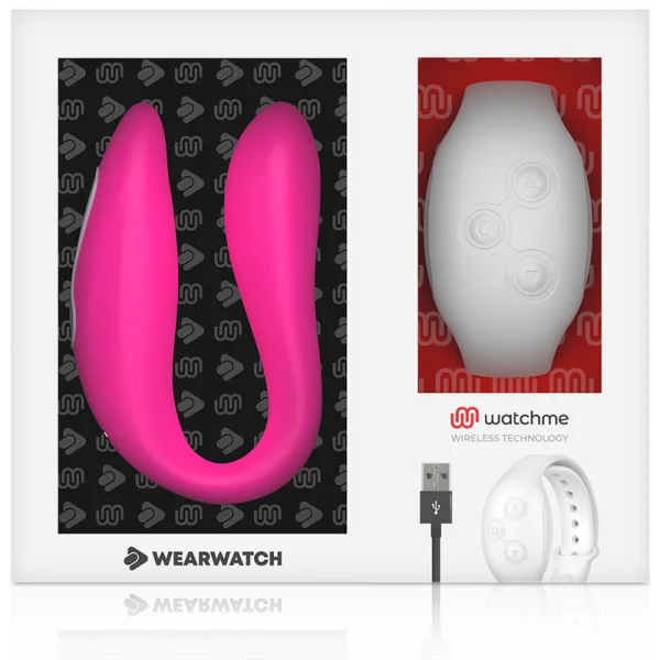 Watchme Dual Technology Vibrator Fuchsia / Snow von Wearwatch kaufen | Fesselliebe