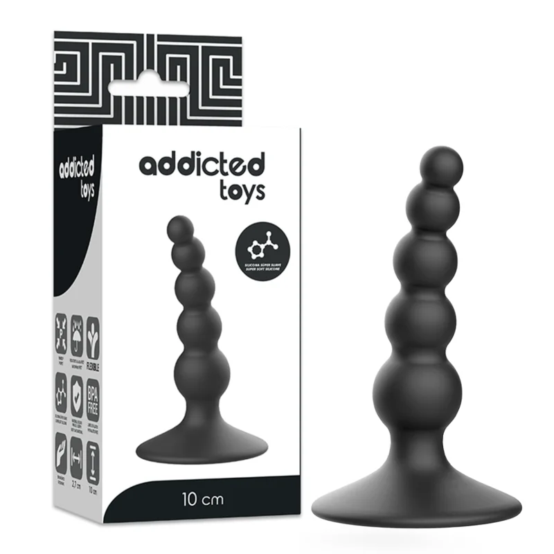 Anal Sexueller Stecker 10 cm Schwarz von Addicted Toys kaufen | Fesselliebe