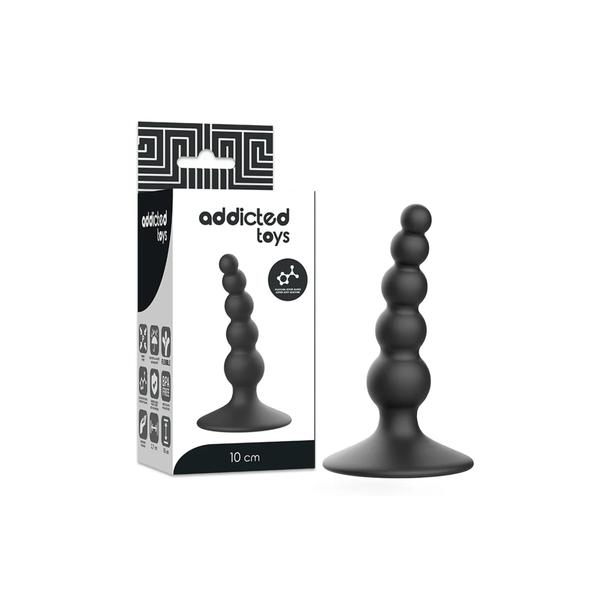 Anal Sexueller Stecker 10 cm Schwarz von Addicted Toys kaufen | Fesselliebe
