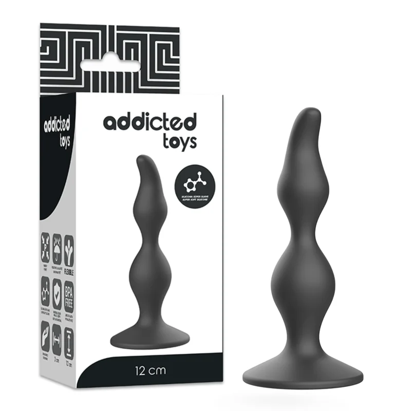 Anal Sexueller Stecker 12 cm Schwarz von Addicted Toys kaufen | Fesselliebe