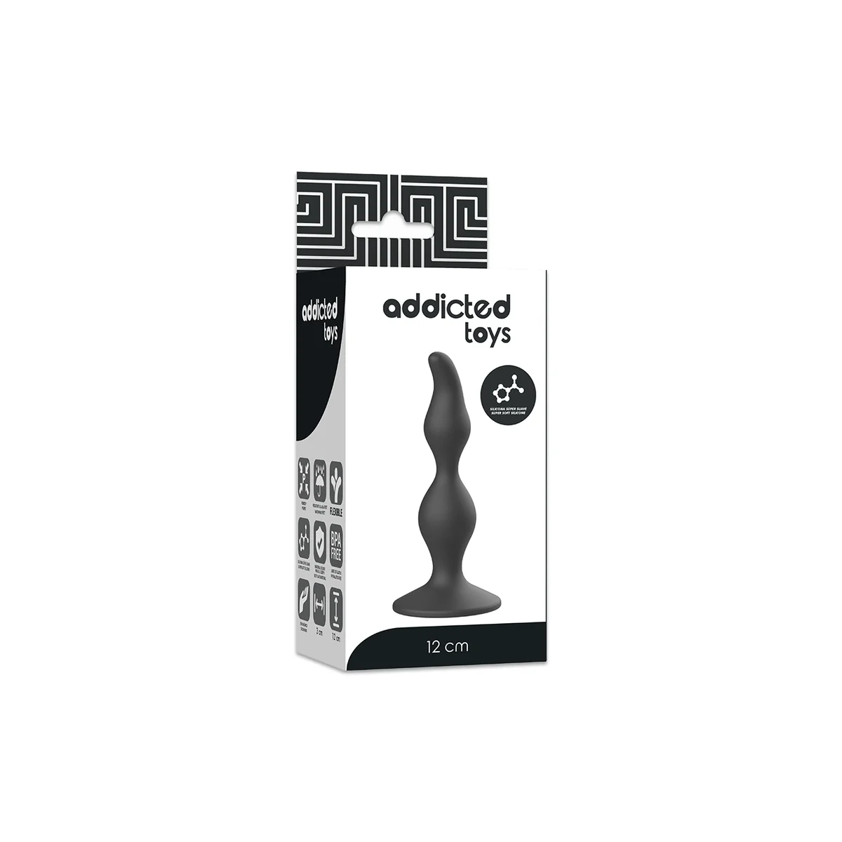 Anal Sexueller Stecker 12 cm Schwarz von Addicted Toys kaufen | Fesselliebe