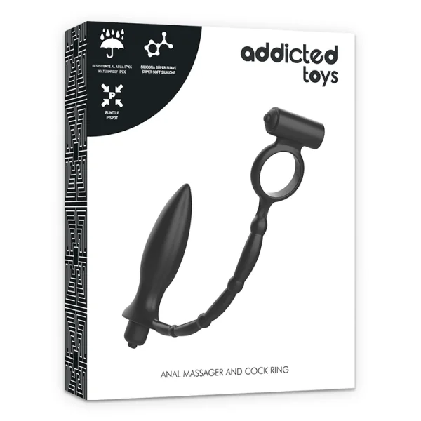 Analplug mit Vibrationsring von Addicted Toys kaufen | Fesselliebe