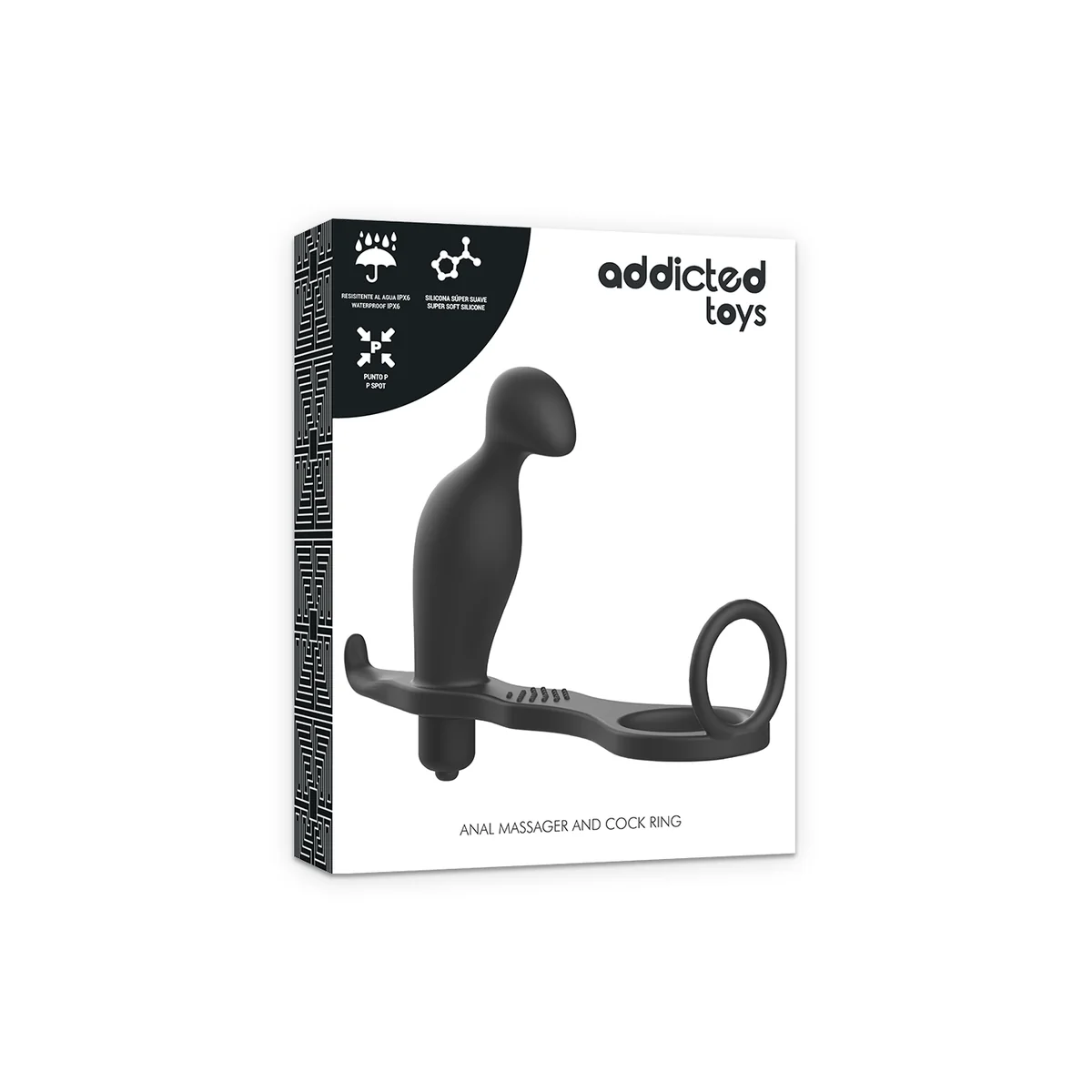 Analplug mit Schwarzem Silikonring 12 cm von Addicted Toys kaufen | Fesselliebe