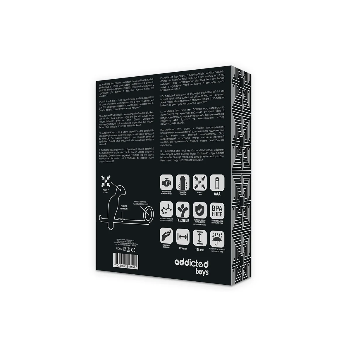 Analplug mit Schwarzem Silikonring 12 cm von Addicted Toys kaufen | Fesselliebe