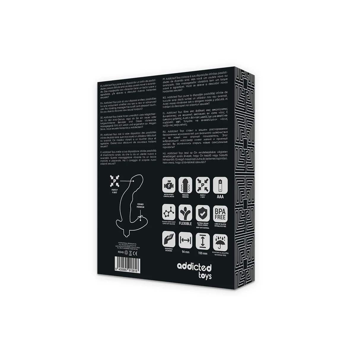 Analstimulator Prostata realistischer P-Spot-Vibe aus Silikon von Addicted Toys kaufen | Fesselliebe