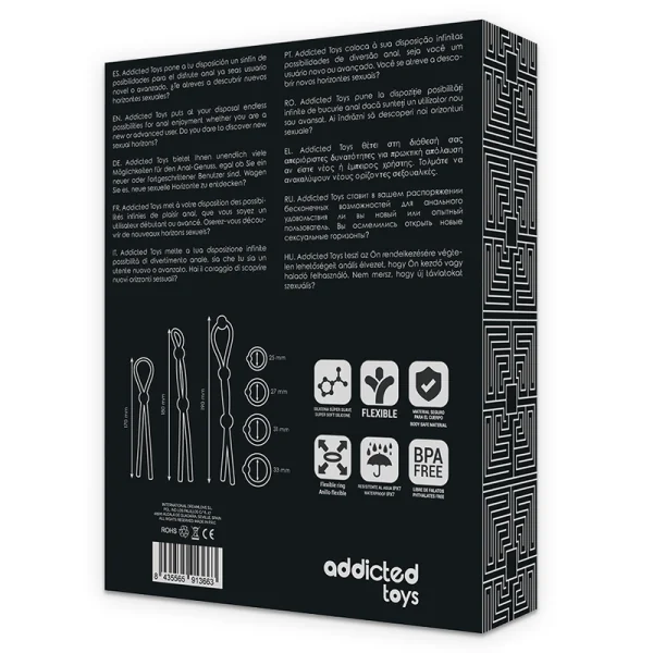 Flexibles Silikon-Cockring-Set 7-Teilig von Addicted Toys kaufen | Fesselliebe