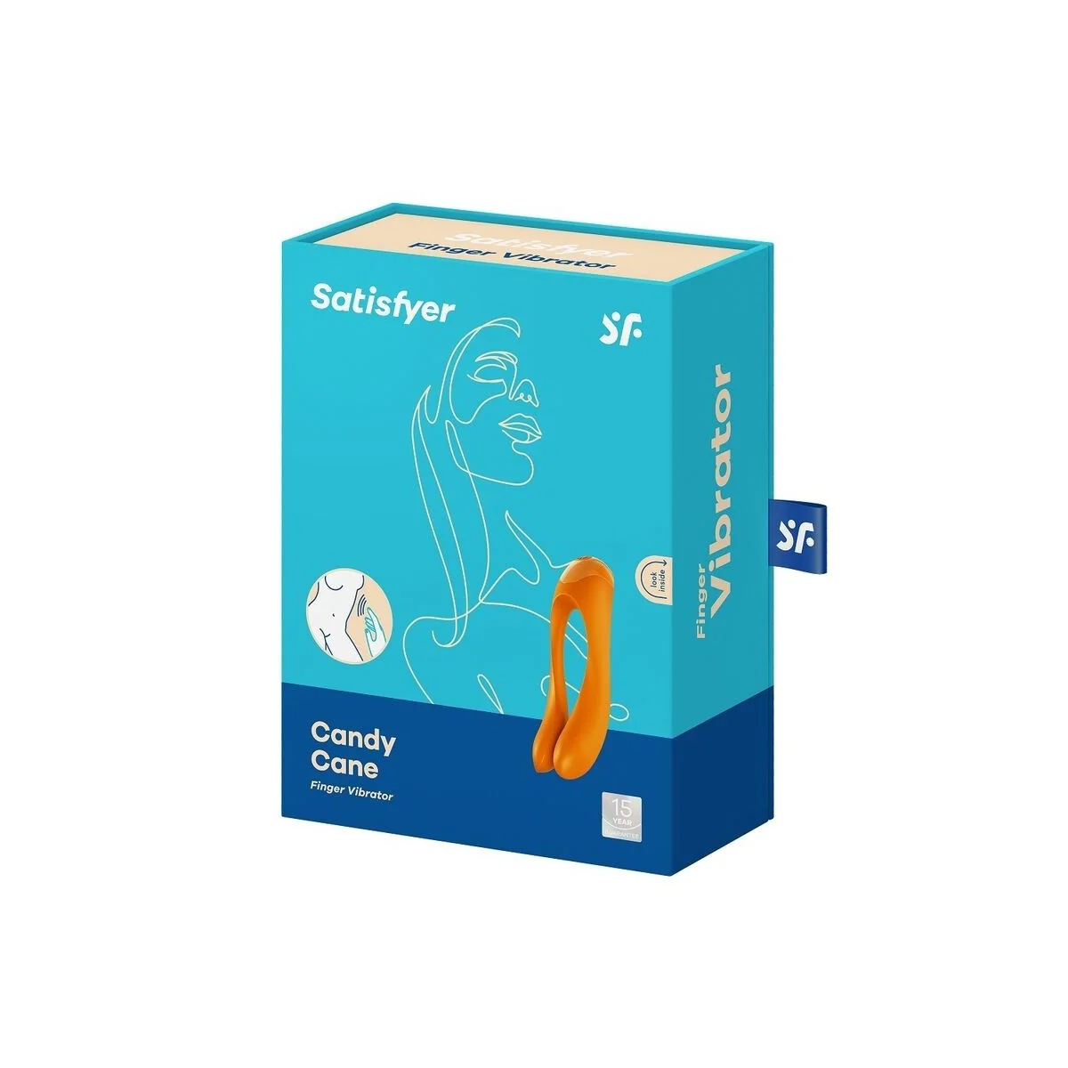 Candy Cane Fingervibrator Orange von Satisfyer Vibrator kaufen | Fesselliebe