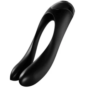 Candy Cane Fingervibrator Schwarz von Satisfyer Vibrator kaufen | Fesselliebe