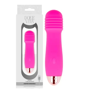 Aufladbarer Vibrator Drei Rosa 7 Geschwindigkeiten von Dolce Vita kaufen | Fesselliebe