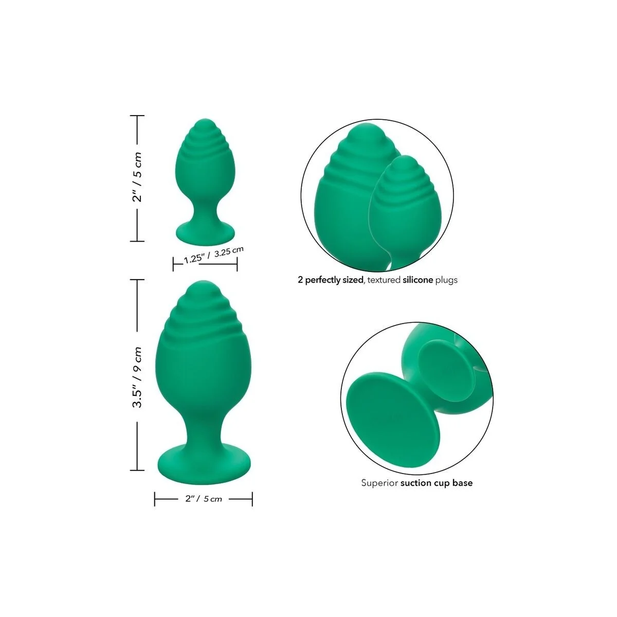Cheeky Buttplug Grün von Calexotics kaufen | Fesselliebe