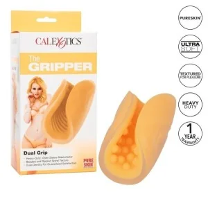 Beaded Grip Masturbator Orange von Calexotics kaufen | Fesselliebe