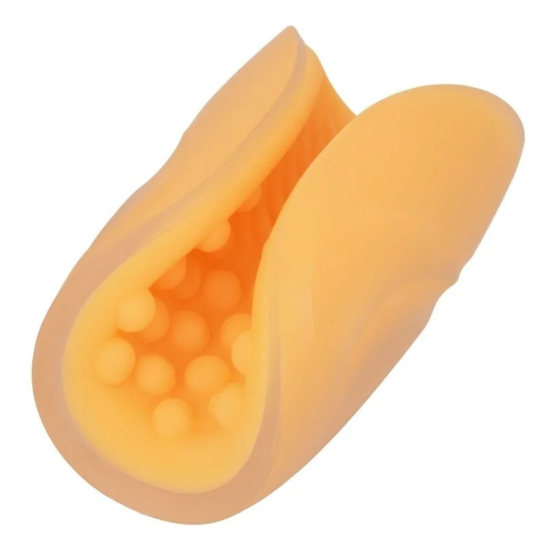 Beaded Grip Masturbator Orange von Calexotics kaufen | Fesselliebe 2