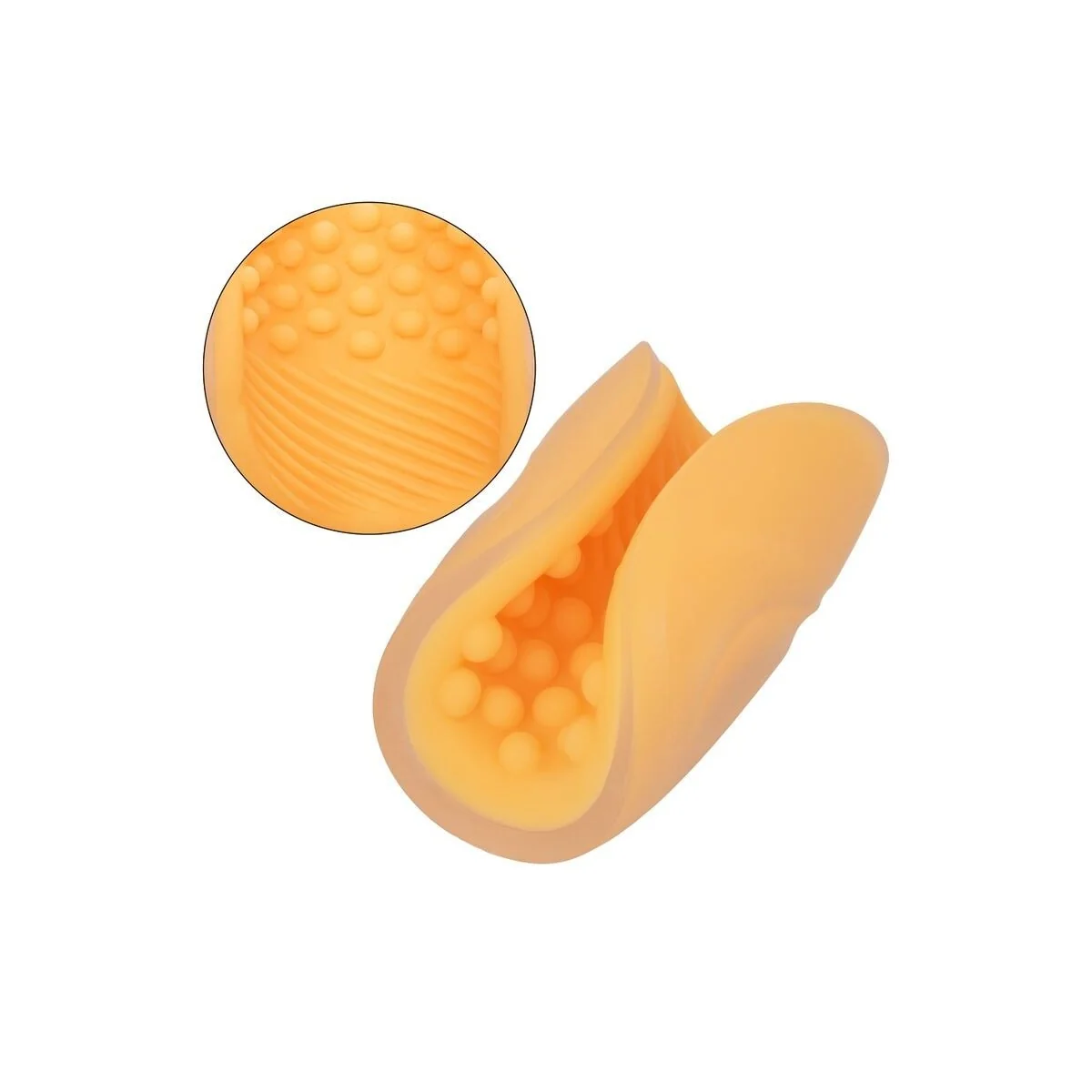 Beaded Grip Masturbator Orange von Calexotics kaufen | Fesselliebe