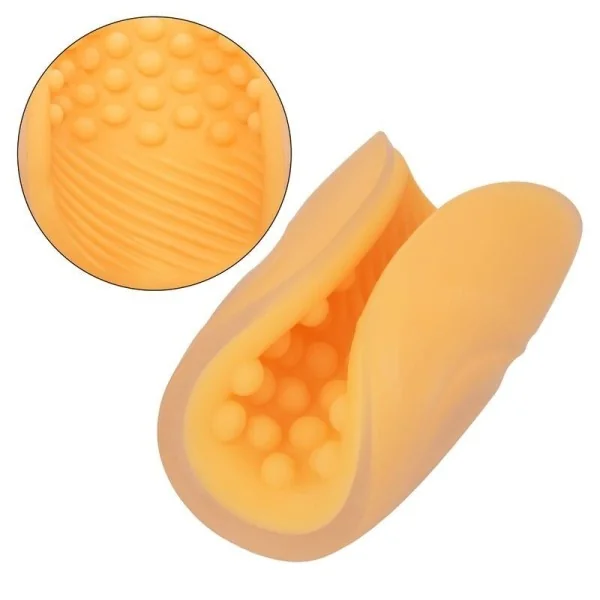 Beaded Grip Masturbator Orange von Calexotics kaufen | Fesselliebe