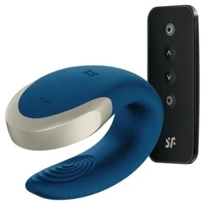Double Love Luxury Partner Vibrator Blau von Satisfyer Partner kaufen | Fesselliebe