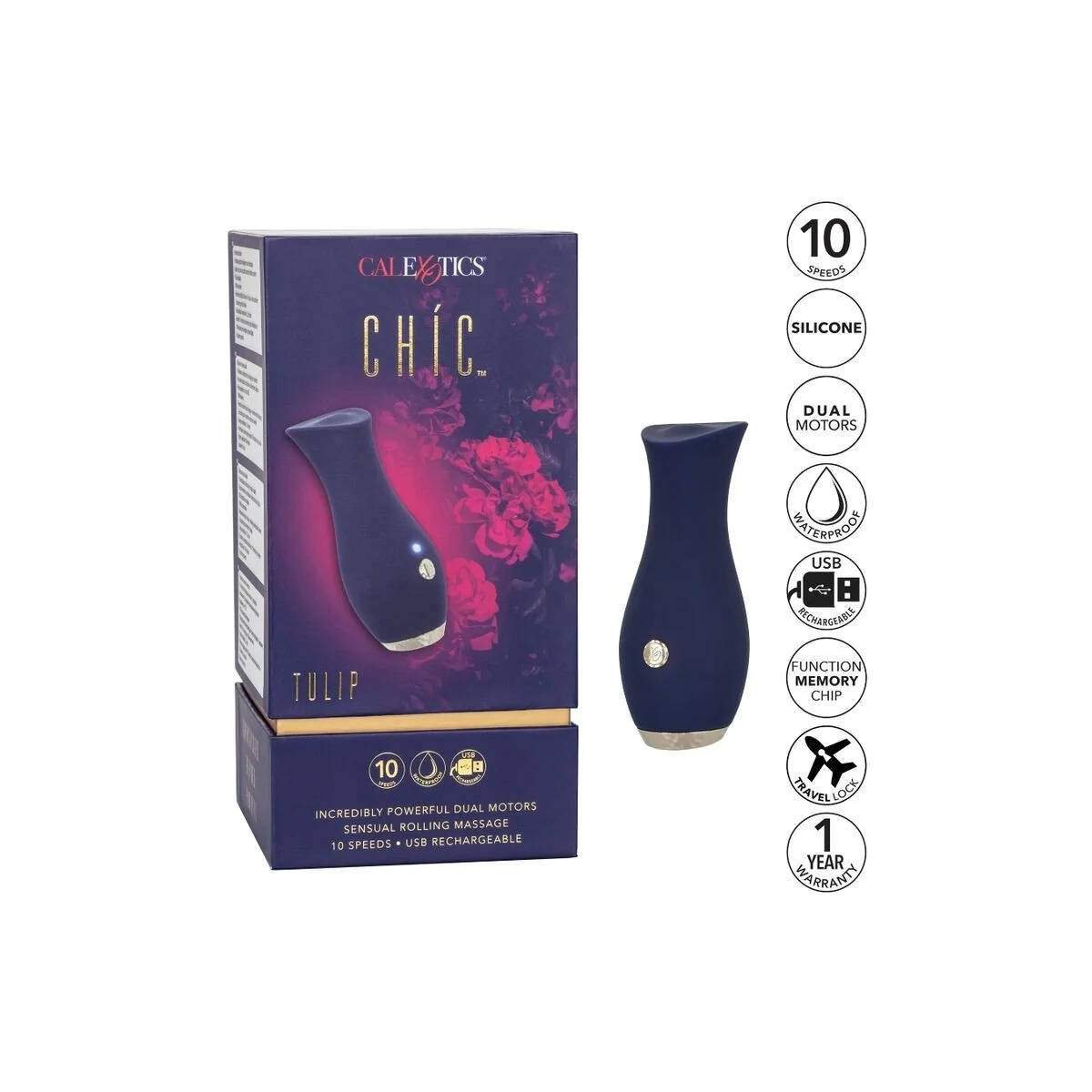 Chic Tulpe Massager Blau von Calexotics kaufen | Fesselliebe