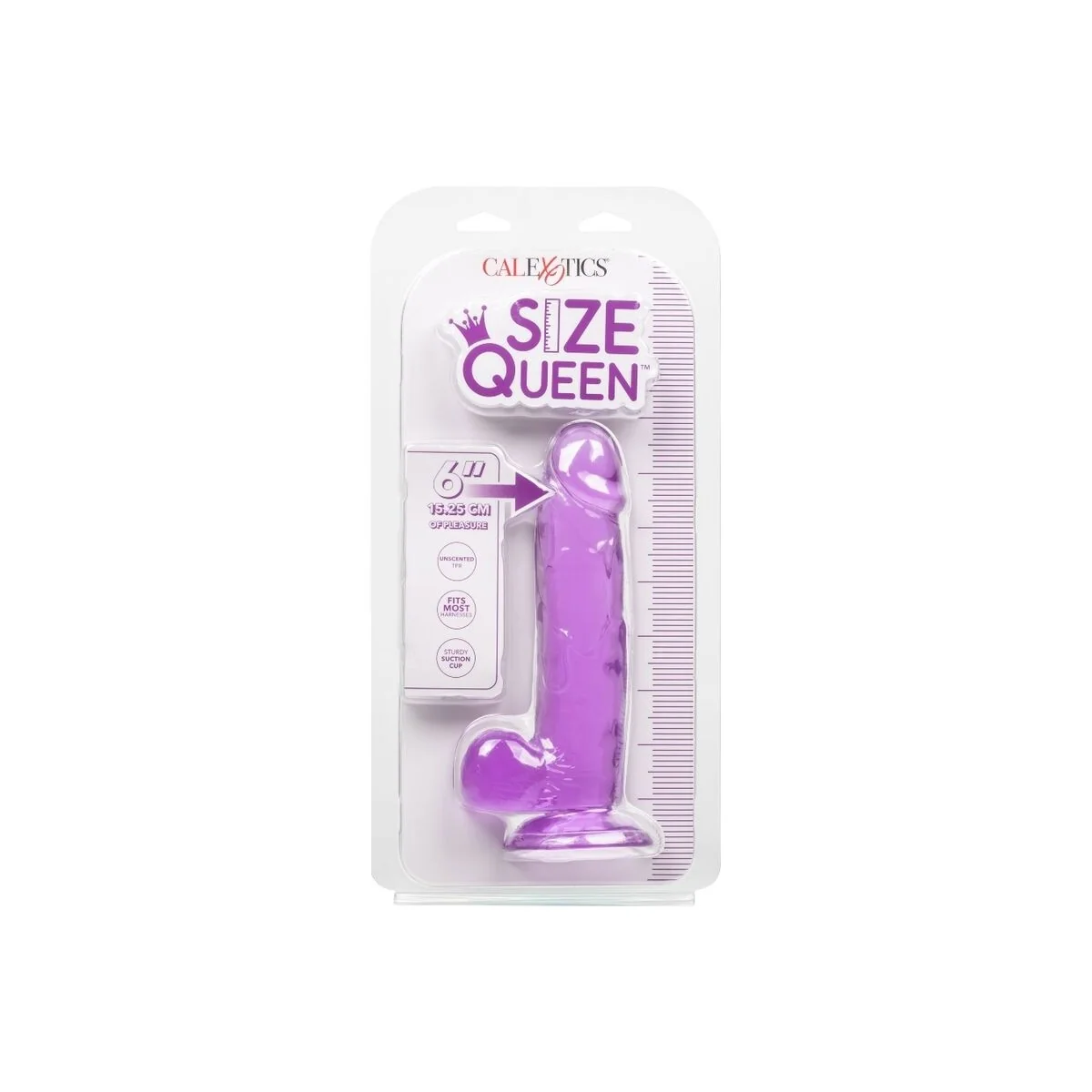 Größe Königin-Dildo Lila 15.3 cm von Calexotics kaufen | Fesselliebe